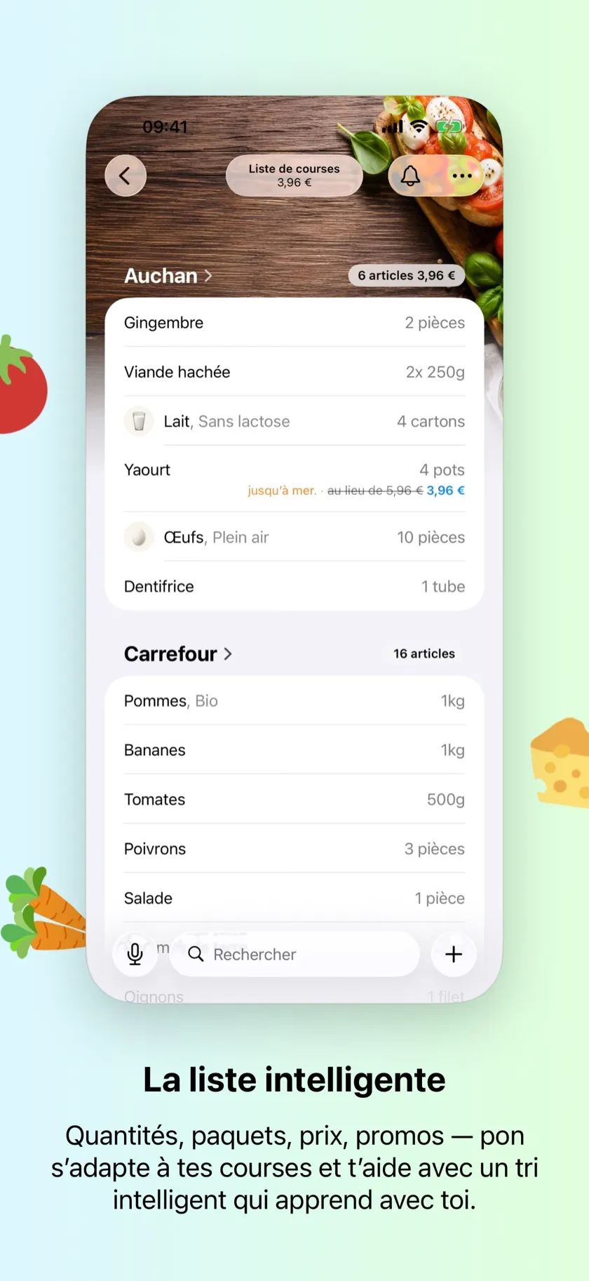 Ta liste, triée comme ton supermarché