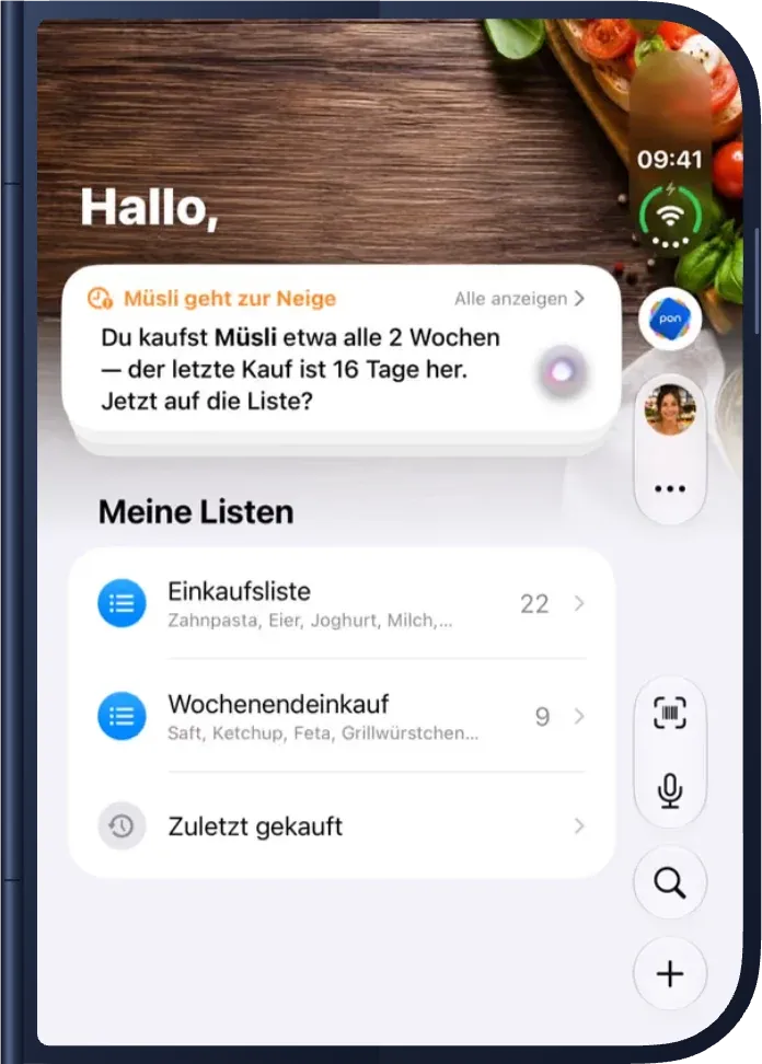 pon auf dem zugeklappten iPhone Duo