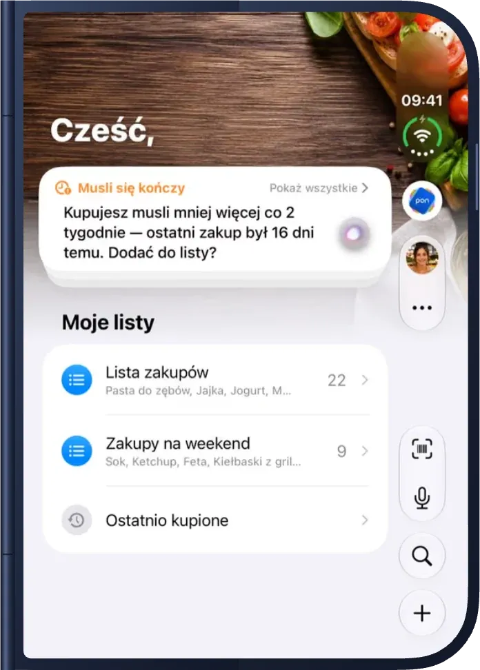 pon na złożonym iPhonie Duo
